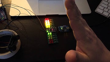 Home made parking sensor in action