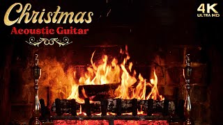 Christmas Fireplace & Peaceful Acoustic Guitar Christmas Music Ambience screenshot 4
