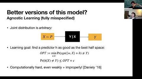 Frederic Koehler: Classification Under Misspecification