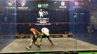 Wadi Degla Squash World Championship 2016 - Round 3 - Ramy Ashour v Daryl Selby - 3rd Game