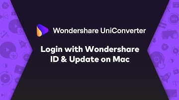 Login with Wondershare ID & Update-Wondershare UniConverter (Mac) User Guide