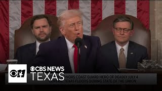 Trump honors Coast Guard hero of July 4 Central Texas floods during State of the Union