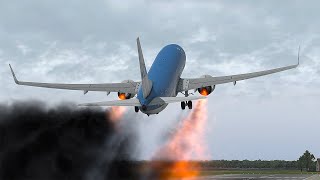 Drunk B737 Made A Huge Mistake During Take Off | XP11