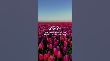إِنَّ ٱللَّهَ وَمَلَـٰۤىِٕكَتَهُۥ یُصَلُّونَ عَلَى ٱلنَّبِیِّۚ ..) سورة الأحزاب 🌷💗 عبدالله الموسى ✨
