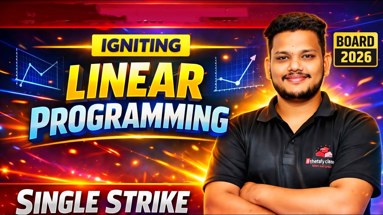 Day 8 | Linear Programming | Class 12 Maths Board 2026 | Single Strike #boardexam2026 #cbse #fyp #yt