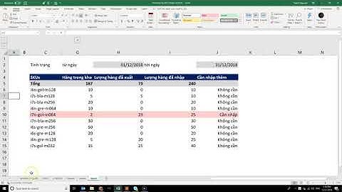 Khóa VBA101  Chia sẻ ngắn trước khi bắt đầu dự án quản lý kho đơn giản ứng dụng SKUs