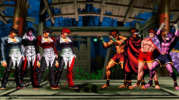 [KOF Mugen] Iori Yagami Team vs Joe Higashi Team