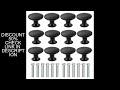 12pcs black single hole single grain small handle cabinet door handle