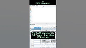 SQL - IF, CASE when/then  #mysql #study