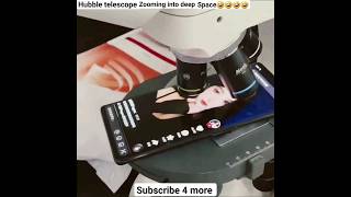 How microscope 🔬  works/ Power of Hubble telescope/ How to use microscope 🔬 #microscope #science screenshot 4