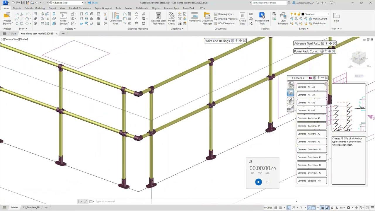 PowerPack for Advance Steel Kee Klamp update YouTube