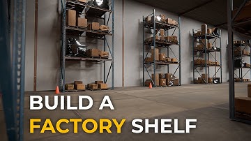 How to Build a Factory  Shelf in Blender (Tutorial)
