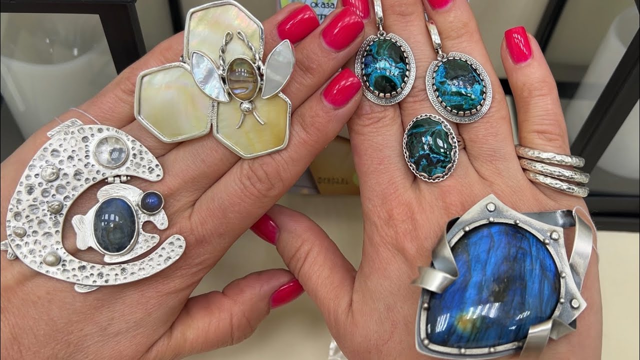 Камни невероятной красоты в авторских украшениях из серебра