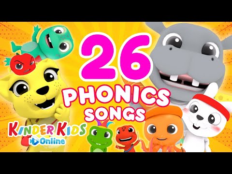 Phonics Friends Medley│All 26 Characters!│Kinder Kids