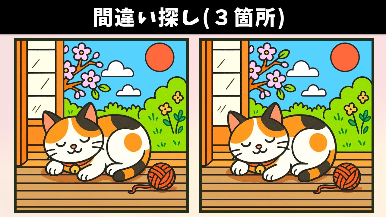 Найдите 3 отличия | Иллюстрация Версия #1887