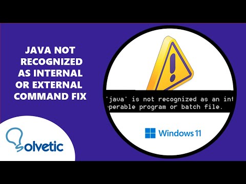 JAVA Not Recognized as Internal or External Command FIX ✅