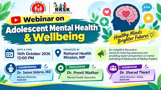 Webinar on adolescent mental health and well-being