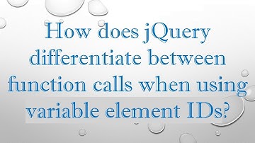 How does jQuery differentiate between function calls when using variable element IDs?