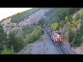 Union Pacific empty coal train comes out of tunnel 26 into tunnel 27.