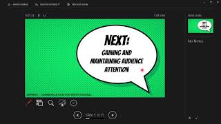 Topic 6 - Organizing your Presentation