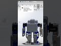 solidworks para diseño de robot minihumanoide - electrónica - mecánica - mecatrónica - robótica