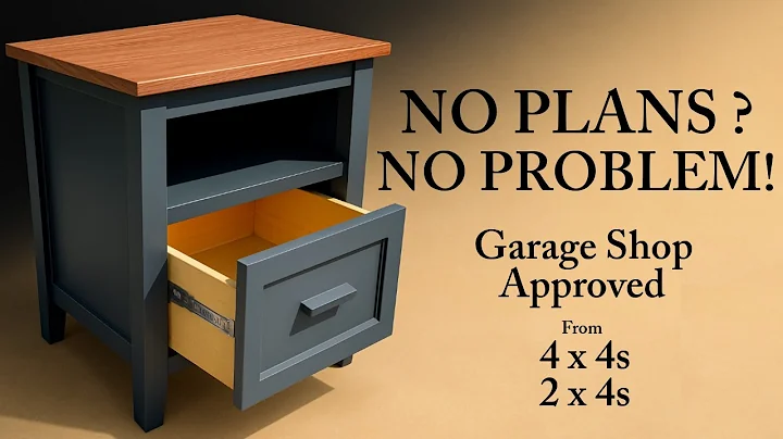 I Built NIGHTSTANDS for My Sons from 2x4s & 4x4s - No Plans Needed