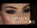 How i fill in my brows