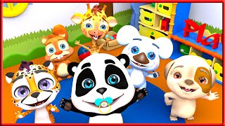 Cheeky  Nursery Rhymes  Kids Songs, monkeys song  more baby panda.