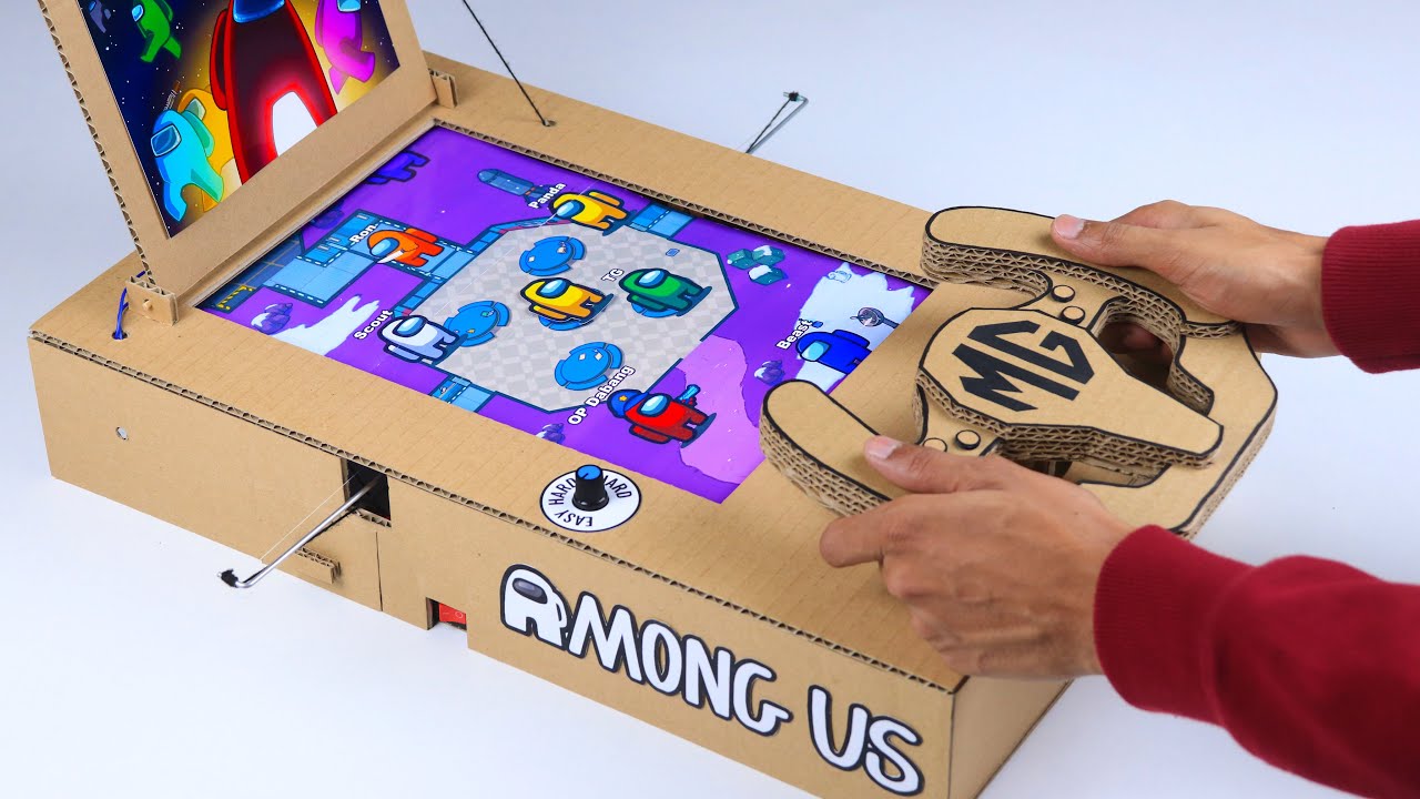 How To Make An Amazing Among Us Game From Cardboard | DIY Cardboard Games