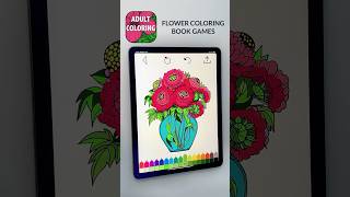Coloring Book For Adults FLOWER COLORING PAGES