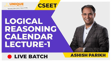 FREE CSEET LOGICAL REASONING CALENDOR Lecture 1 | MAY 2021