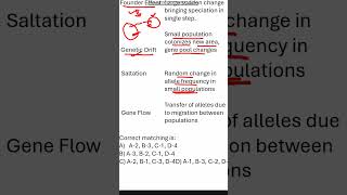 Genetic Drift, Founder Effect, Saltation, Gene Flow | Watch before NEET 2026🔥😱