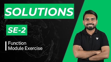 Module Solutions SE-2 | Function | IIT JEE | SPP Sir | Kota Pulse by Unacademy