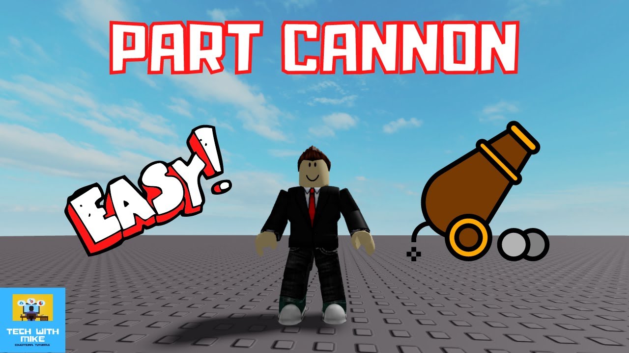 How to Make a Cannon That Shoots Parts (Part Velocity) Roblox Studio