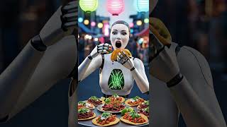 Robot&#39;s first taco: You won&#39;t believe this AI&#39;s #shorts #aitiktok #foodie #viralshorts #futuretech