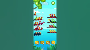 Bird 🐦 sort puzzle Gameplay Level 22 complete 🥳