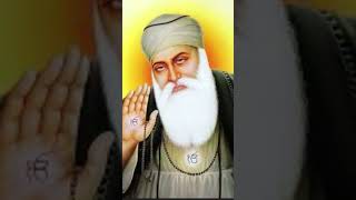 Guru Nanak Dev Ji Blessing Portrait – Divine Sikh Guru Spiritual Artwork