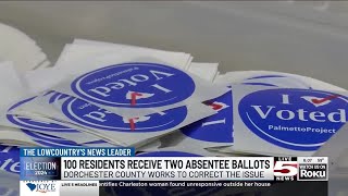 VIDEO: 100 Dorchester County residents receive two absentee ballots