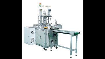 Flat face mask ear loop welding machine