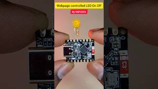 Webpage controlled ESP32 LED On Off 🔥 #circuitstories #experiment #esp32 #arduino