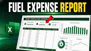 Fuel Expense Report in Excel | Vehicle System Auto Update with 1 Formula