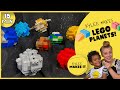 Kylee Makes Lego Planets! How to Make Lego Brick Solar System Planet Spheres with Basic Bricks