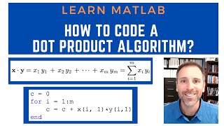 How to code a dot product algorithm?
