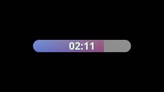 [4K] 3 Minute Countdown Bar Timer