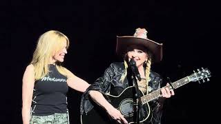 Madonna & Kylie Minogue perform I Will Survive on The Celebration Tour in Los Angeles on 3/7/24.