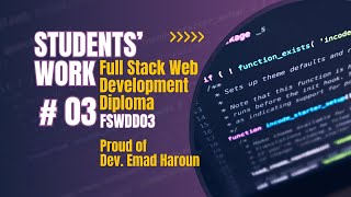 Full Stack Web Development Diploma coursework- Part 03