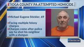 Tioga County Pa. man arrested on attempted homicide charge after shooting incident