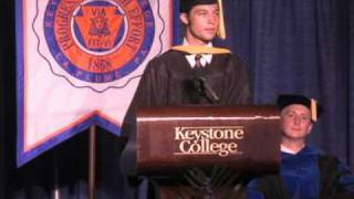 Outstanding Grad, Keystone College Commencement  2010.flv