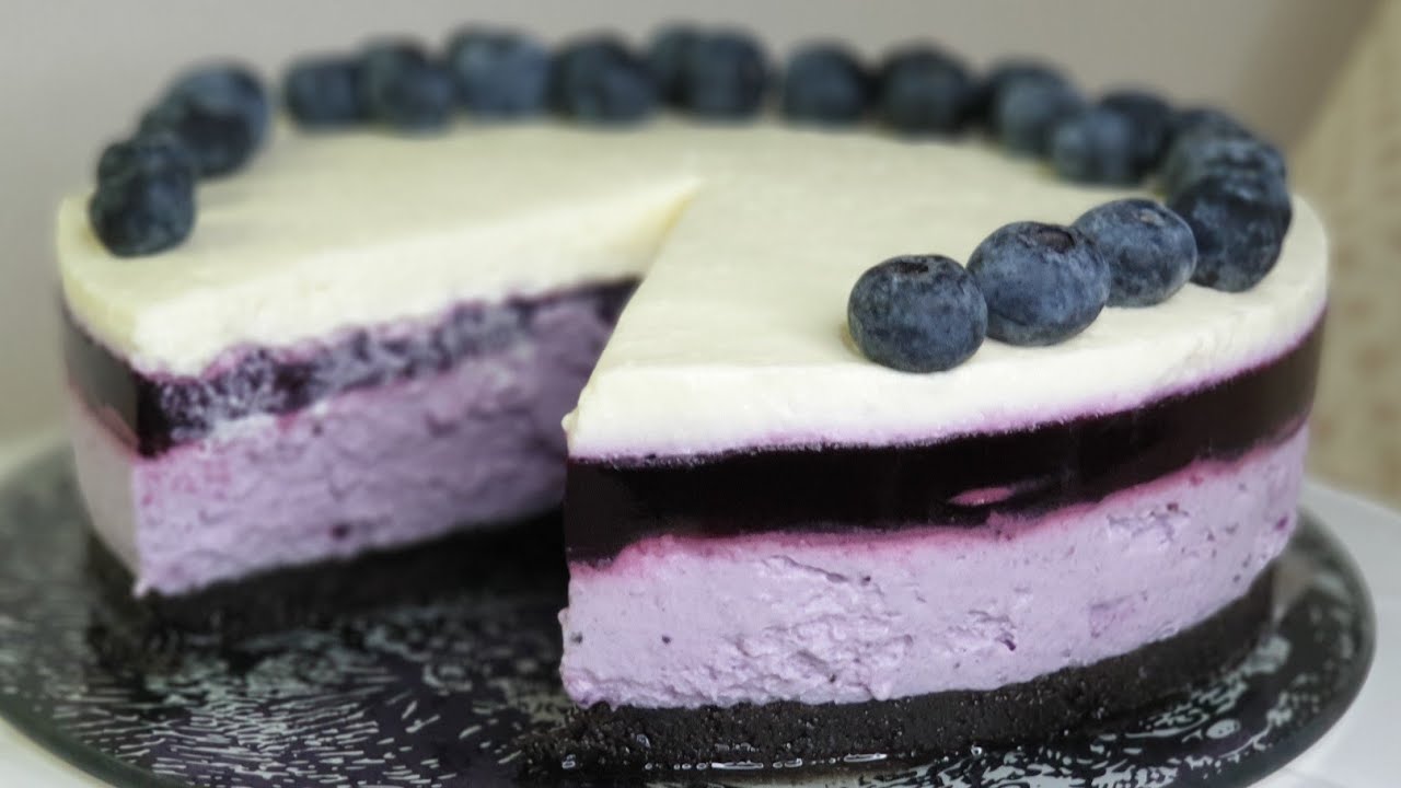 Cheesecake aux Myrtilles.