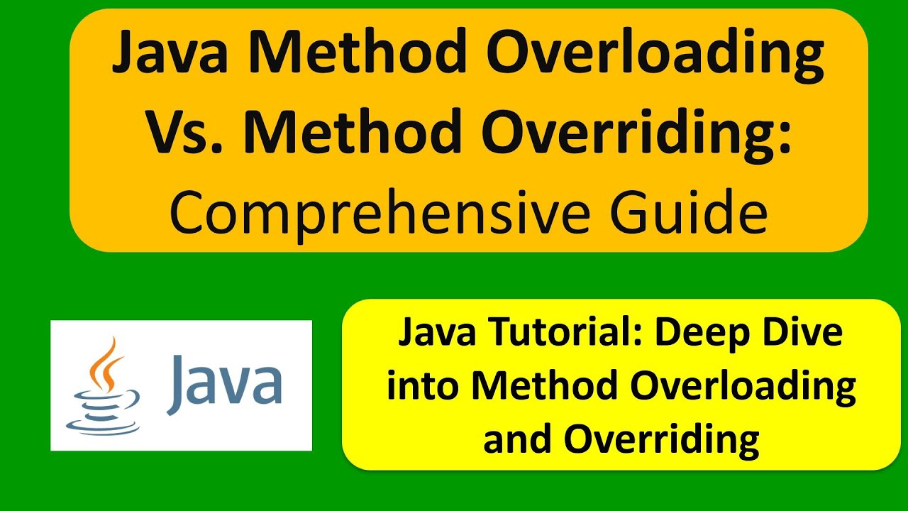 Javarevisited: Java Best Practices for Method Overloading? Examples